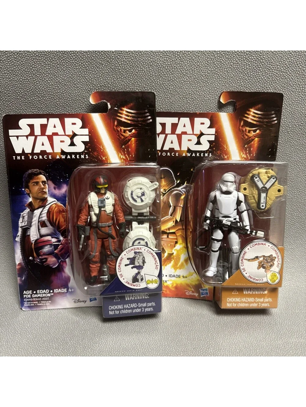 Star Wars The Force Awakens First Order Flametrooper Poe Dameron Action Figure